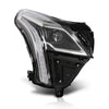 G-PLUS LED Headlight Front Right Passenger Side Compatible with Cadillac XT5 2020-2023 84849606 Black