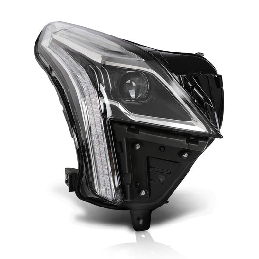 G-PLUS LED Headlight Front Right Passenger Side Compatible with Cadillac XT5 2020-2023 84849606 Black