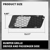 G-PLUS Pair Bumper Grille Compatible with BMW 328i/328xi xDrive Base Coupe 2-Door 2007-2010,BM1036121, BM1036122, 51117154720, 51117154719,BM1036122,51117154720 Black