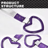 G-PLUS JDM Tsurikawa Ring Heart Subway Train Bus Car Handle Hand Straps Drift Charm,Rear Bumper Warning Ring (Purple)