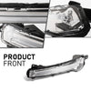 G-PLUS LED Turn Signal Lights Lamp w/Bulb Left+Right Side Compatible with Lincoln Corsair 2020-2024 LJ7Z13K371B, LJ7Z13K371A, FO2530174, FO2531174 Black