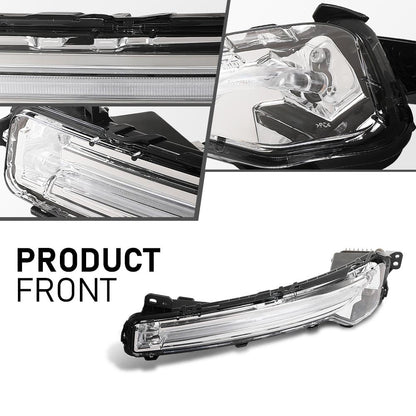 G-PLUS LED Turn Signal Lights Lamp w/Bulb Left+Right Side Compatible with Lincoln Corsair 2020-2024 LJ7Z13K371B, LJ7Z13K371A, FO2530174, FO2531174 Black