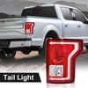 G-PLUS Tail Light Compatible with Ford F150 2015 2016 2017,Right Passenger Side Taillamps Brakelights w/bulb Red FL3Z13405A-PFM FL3Z13404A-PFM FO2800239C FO2801239C Luces TraserasAssembly
