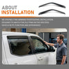 G-PLUS Out-Channel Mount Ventvisor Window Deflectors Compatible with Chevy/GMC C/ K1500/ 2500/3500 Standard Cab 1988-1999 2 PCS Smoky