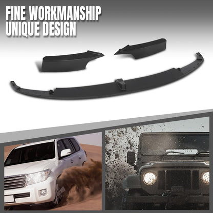 G-PLUS Front Bumper Lip Splitter Spoiler Fit BMW 3 Series 4 Door Sedan and 5 Door Wagon 2012-2018, Not Fit Model with Regular Non-M Sport Bumper Bumper Performance Front Lip Splitter Black