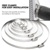 G-PLUS Silicone Radiator Coolant Hose Pipe Kit w/Clamps Compatible With Ford Mustang 1967-1970/ Falcon Ranchero Fairlane 1967-1969/ Torino 1968-1969/ Mercury Cougar/Xr7 V8 1968-1970 (Black 2PCS)
