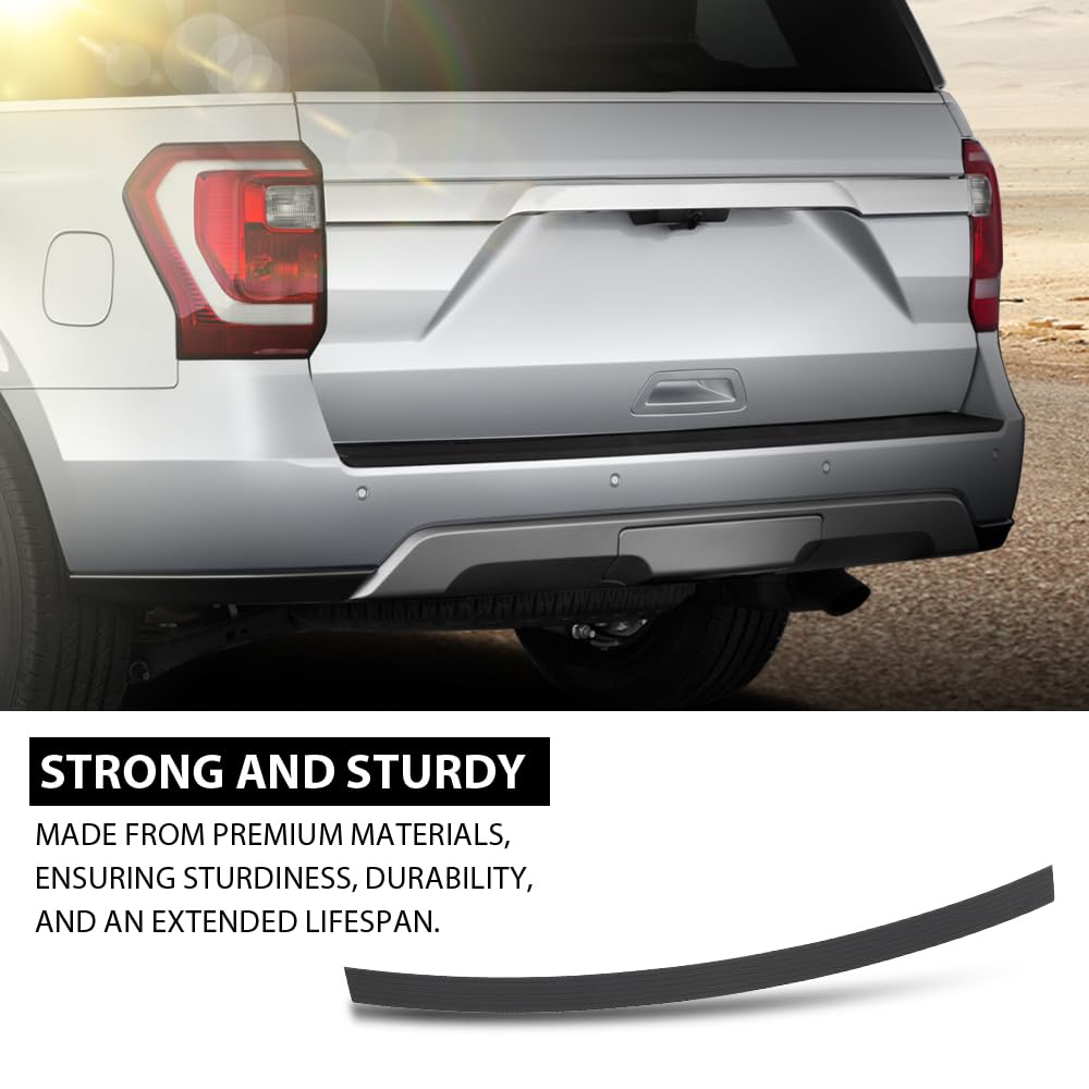 G-PLUS Rear Bumper Face Bar Step Pad Molding Trim, Compatible with Ford Expedition 2018-2019, JB5Z17B807BA, FO1191153