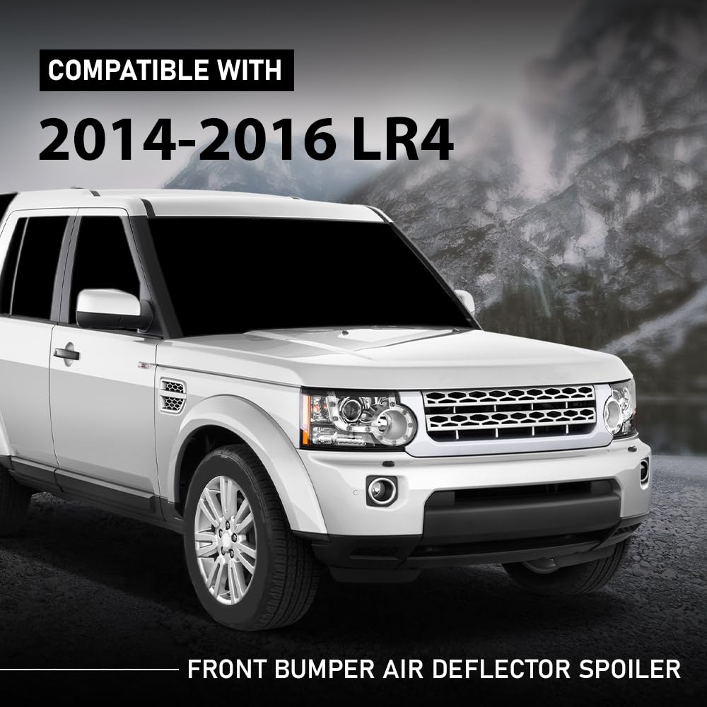 G-PLUS Front Bumper Air Deflector Spoiler Compatible with Discovery LR4 2014-2016 LR051328, LR051327