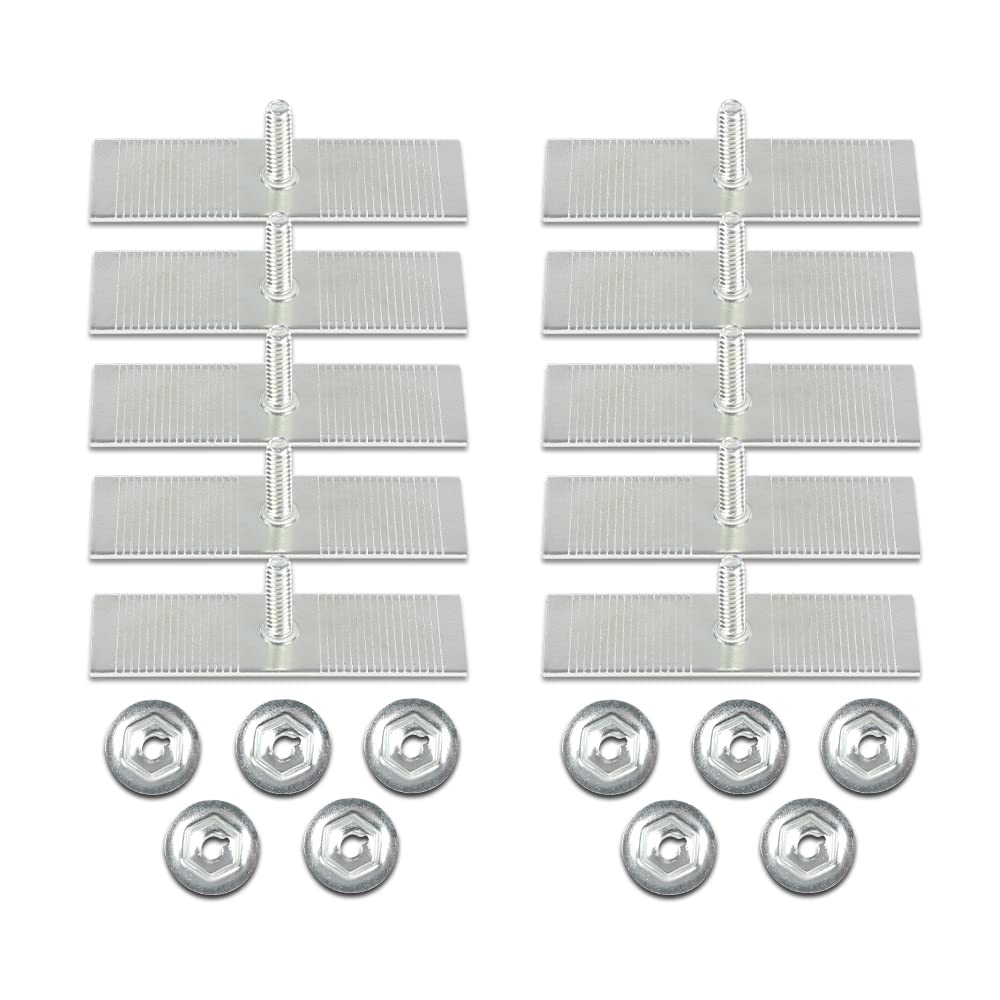 G-PLUS 1/2"-2-1/2" Compatible with Ford Body Fender Door Belt Trim Molding Push Clips 10pcs