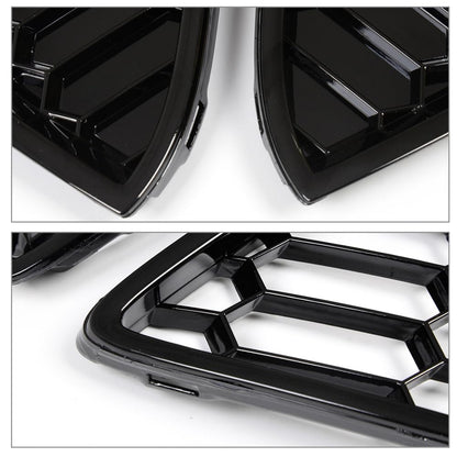 G-PLUS Front Bumper Lower Grill 3pcs Compatible with Ford Focus S/SE 2012-2014 Honeycomb Mesh Front Bumper Grille