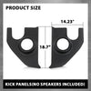 G-PLUS Speaker Kick Panels Pair Black Compatible with Chevy C30 C20 C10 Pickup Suburban Blazer 1967-1972