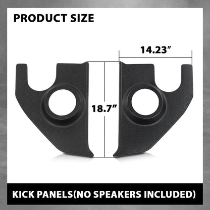 G-PLUS Speaker Kick Panels Pair Black Compatible with Chevy C30 C20 C10 Pickup Suburban Blazer 1967-1972