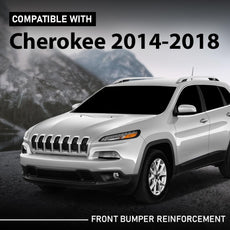 G-PLUS Front Bumper Reinforcement for Jeep Cherokee 2014-2018 Aluminum Front View