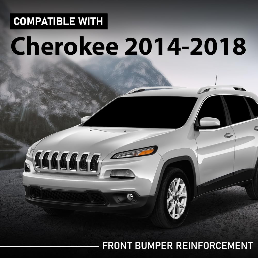 G-PLUS Front Bumper Reinforcement Compatible with Jeep Cherokee 2014-2018 Aluminum 68096072AB