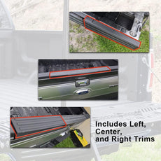G-PLUS Tailgate Molding Trim 3PCS for Ford F150 2009-2014 Close-up View