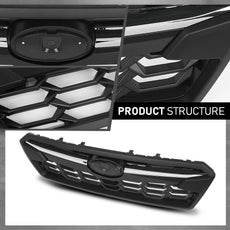 G-PLUS Front Bumper Grille Compatible with Subaru Crosstrek 2018-2020 Black Chrome Product Specifications