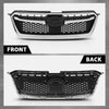 G-PLUS Front Bumper Grille w/Moulding Trim Compatible with Subaru Impreza 2012-2016,Fit Subaru Crosstrek 2016-2017 SU1200163