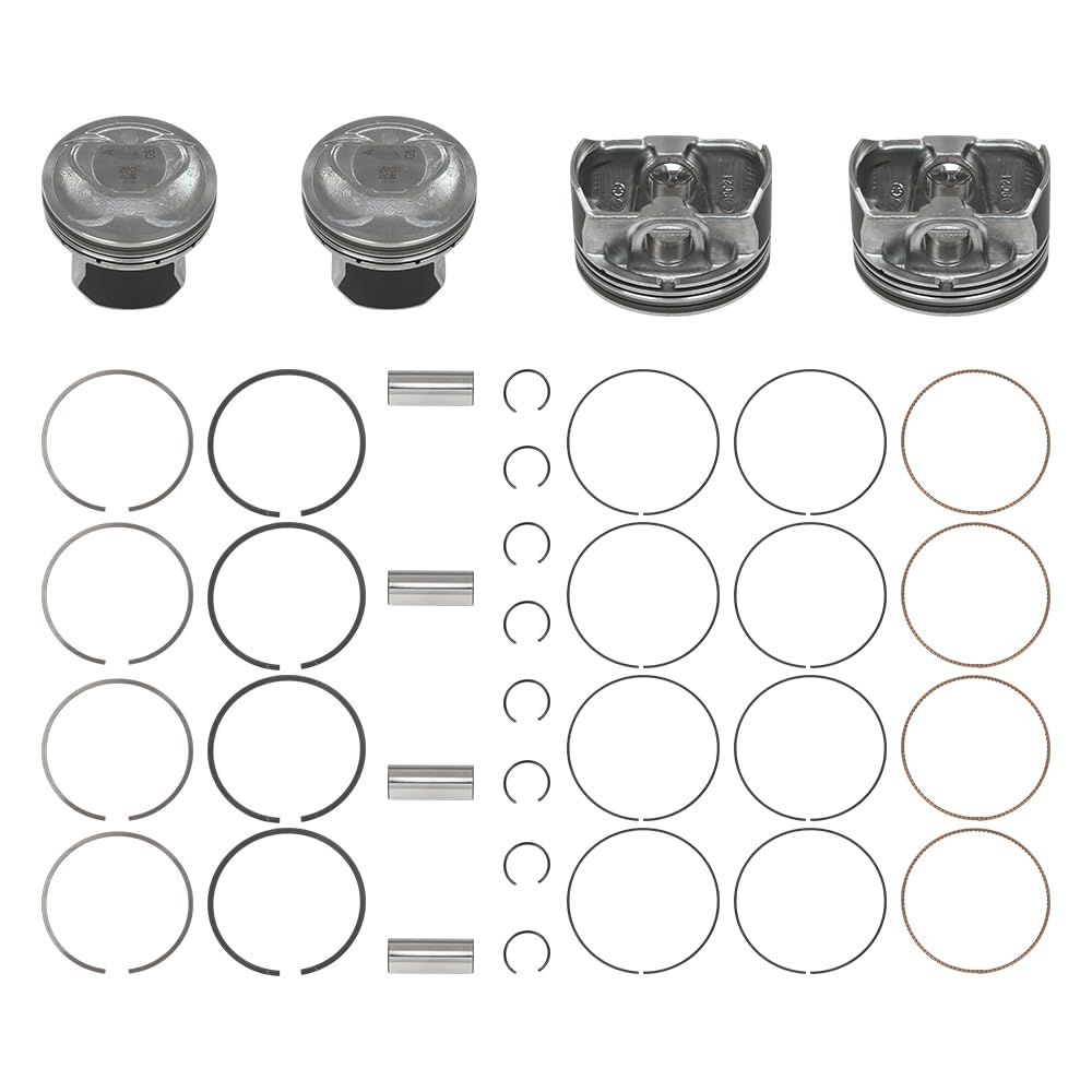 G-PLUS 0.50MM Engine Piston w/Rings Pin Kit Compatible with Kia Optima Sorento 2.4L 2011-2013,Fit Hyundai Sonata Kia 2.4L 2011-2019 23040-2G500