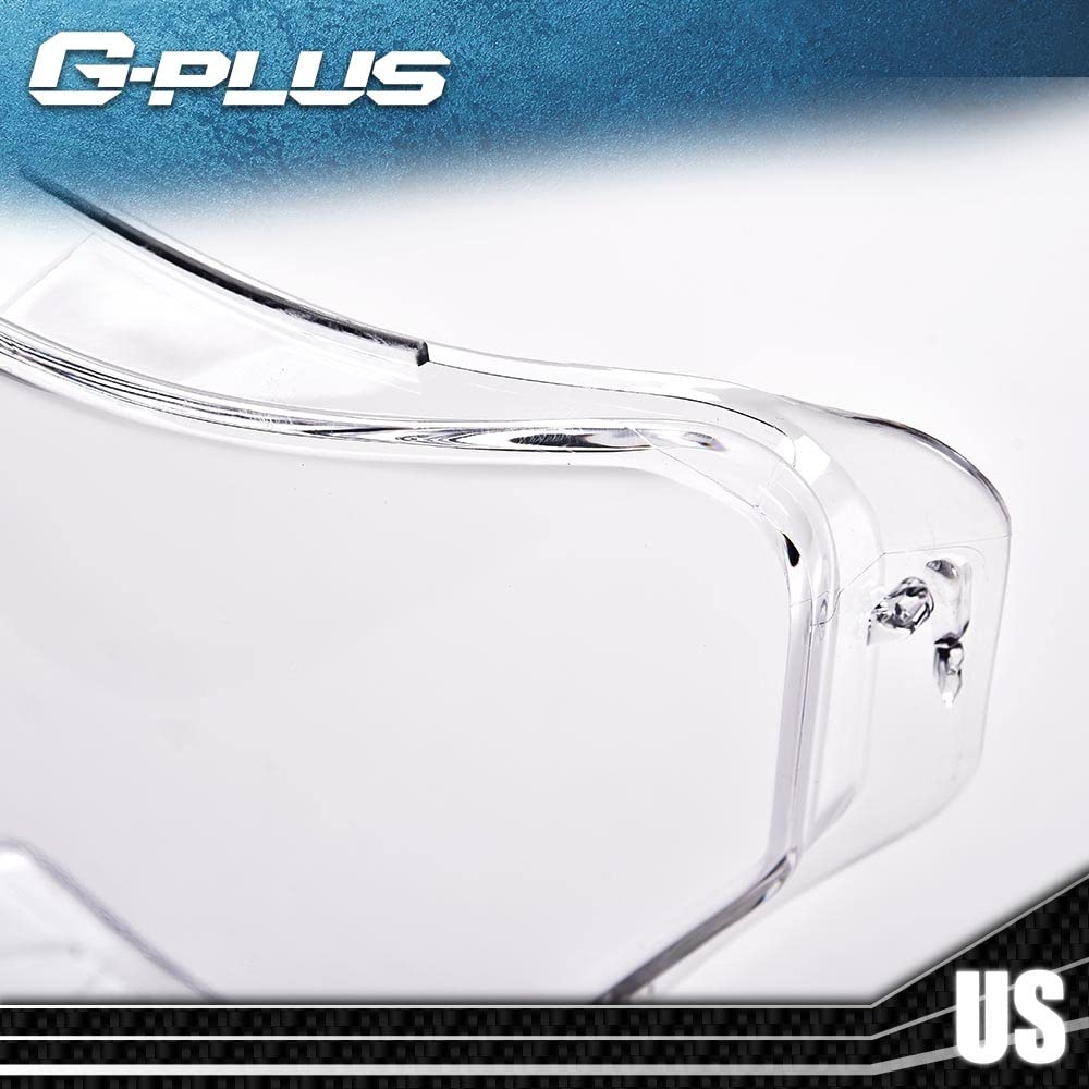 G-PLUS Front Headlight Lenses Cover Compatible With 2009-2014 Ford F150,1 Pair Left & Right Side (Clear Lens)