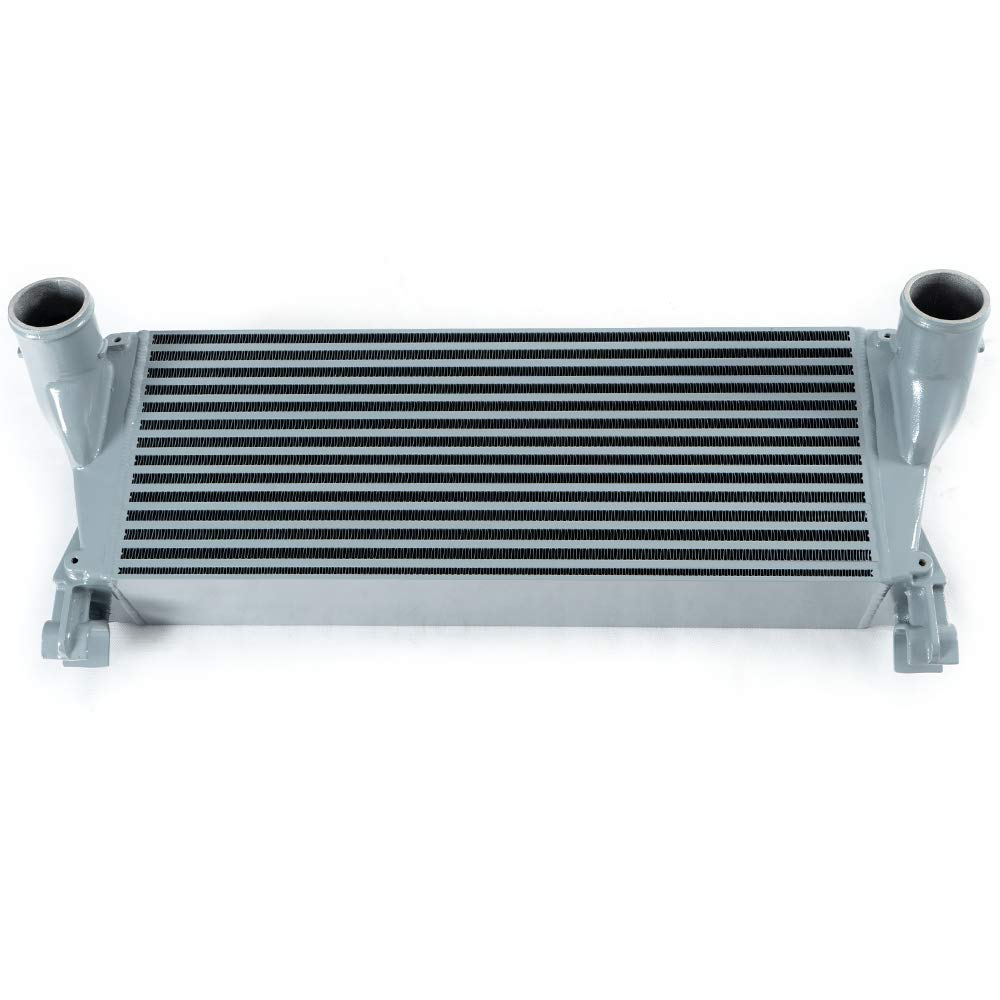G-PLUS Charge Air Cooler/Intercooler Compatible With 2013-2018 Ram 2500 3500 6.7L Aluminum Tank Tube & Fin Core Silver