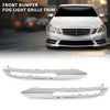 G-PLUS Front Bumper Fog Light Grille Trim Compatible with Benz E350 4Matic Coupe 2-Door 2012-2013,Fit Benz E350 4Matic Sedan/Wagon 4-Door 2010-2013 A2128851674