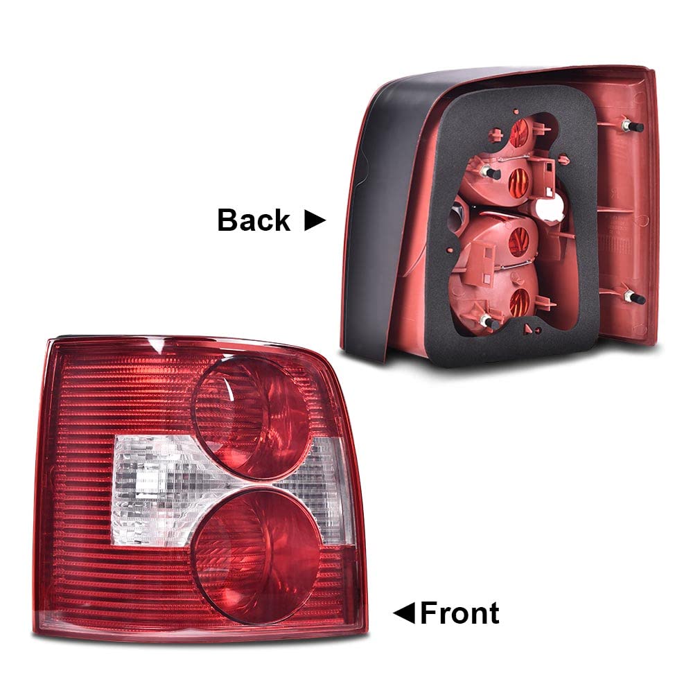 G-PLUS Rear Tail Lamp Light Left Compatible with VW Passat B5 B5.5 Wagon 2001 2002 2003 2004 2005 3B5945096AE, 3B5945095AE Luces TraserasAssembly