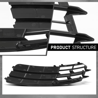 G-PLUS Pair Front Lower Bumper Fog Light Covers, Compatible with Audi A7 2011-2014, LH Driver & RH Passenger Side 2PCS, 4G8807681, 4G8807682