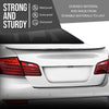 G-PLUS Rear Trunk Spoiler Wing Compatible with BMW F10 5 Series 4 Door Sedan Model 2011-2015 Fit BMW F10 M5 Sedan 2011-2015 Not Fit Wagon Model Trunk Spoiler Wing Carbon Fiber Black