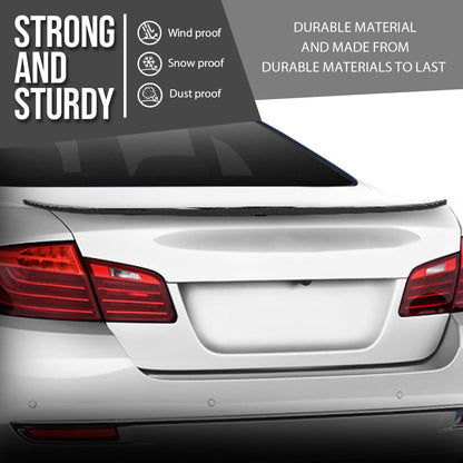 G-PLUS Rear Trunk Spoiler Wing Compatible with BMW F10 5 Series 4 Door Sedan Model 2011-2015 Fit BMW F10 M5 Sedan 2011-2015 Not Fit Wagon Model Trunk Spoiler Wing Carbon Fiber Black