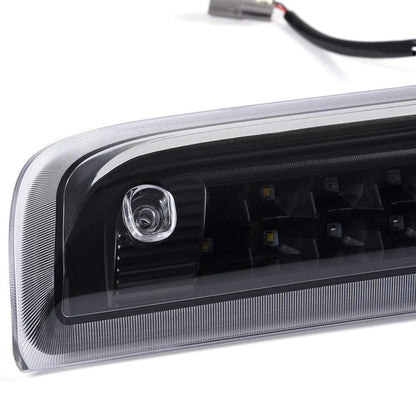 G-PLUS High Mount LED 3rd Brake Light Compatible with 2014 2015 2016 2017 2018 Chevy Silverado GMC Sierra Rear Tail Cargo Lamp Waterproof Black Housing Clear Lens