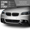 G-PLUS Front Bumper Lip Splitter Spoiler Compatible with BMW F10 5 Series M Sport 2011 2012 2013 2014 2015 2016, Only Fit Model with M Sport Bumper Front Lip Spoiler Splitter Carbon Fiber Black