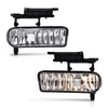 G-PLUS Fog Lights Lamp Left Right Compatible With Chevy Silverado 1500 1999 2000 2001 2002/2500/Fit Chevy Silverado 3500 2001-2002/Fit Tahoe Suburban 2000-2006 Clear Lens