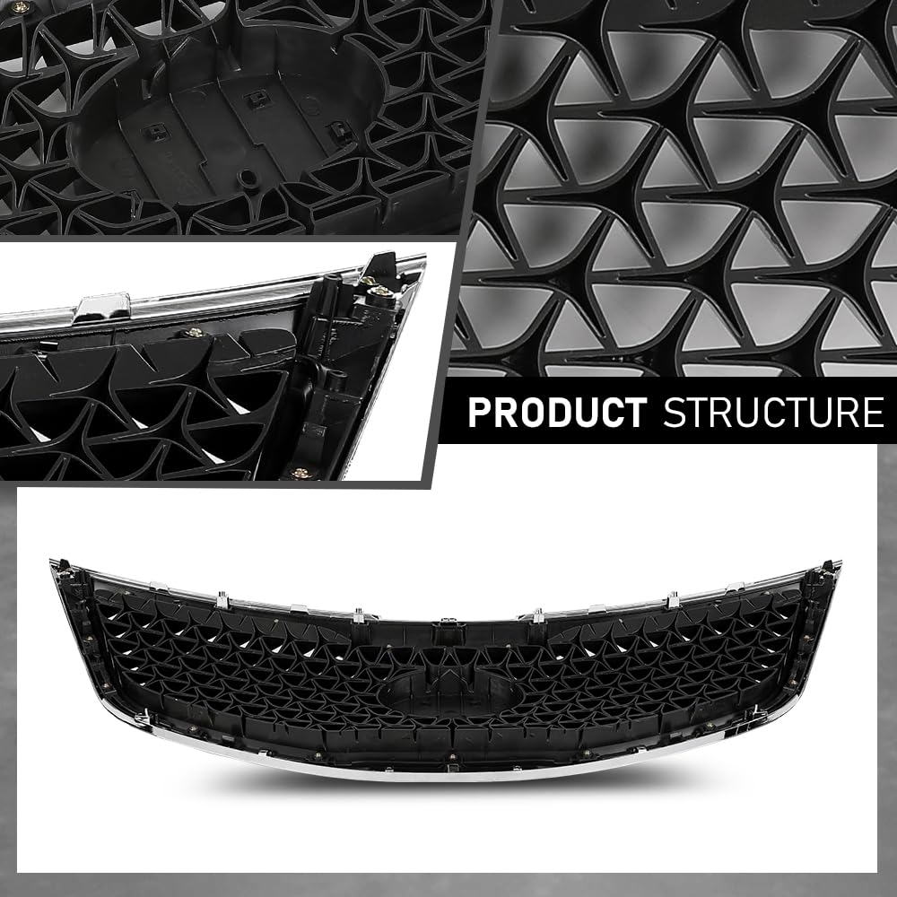 G-PLUS Front Upper Grille Chrome, Compatible with Kia Sportage 2014-2016, KI1200162, 863503W500