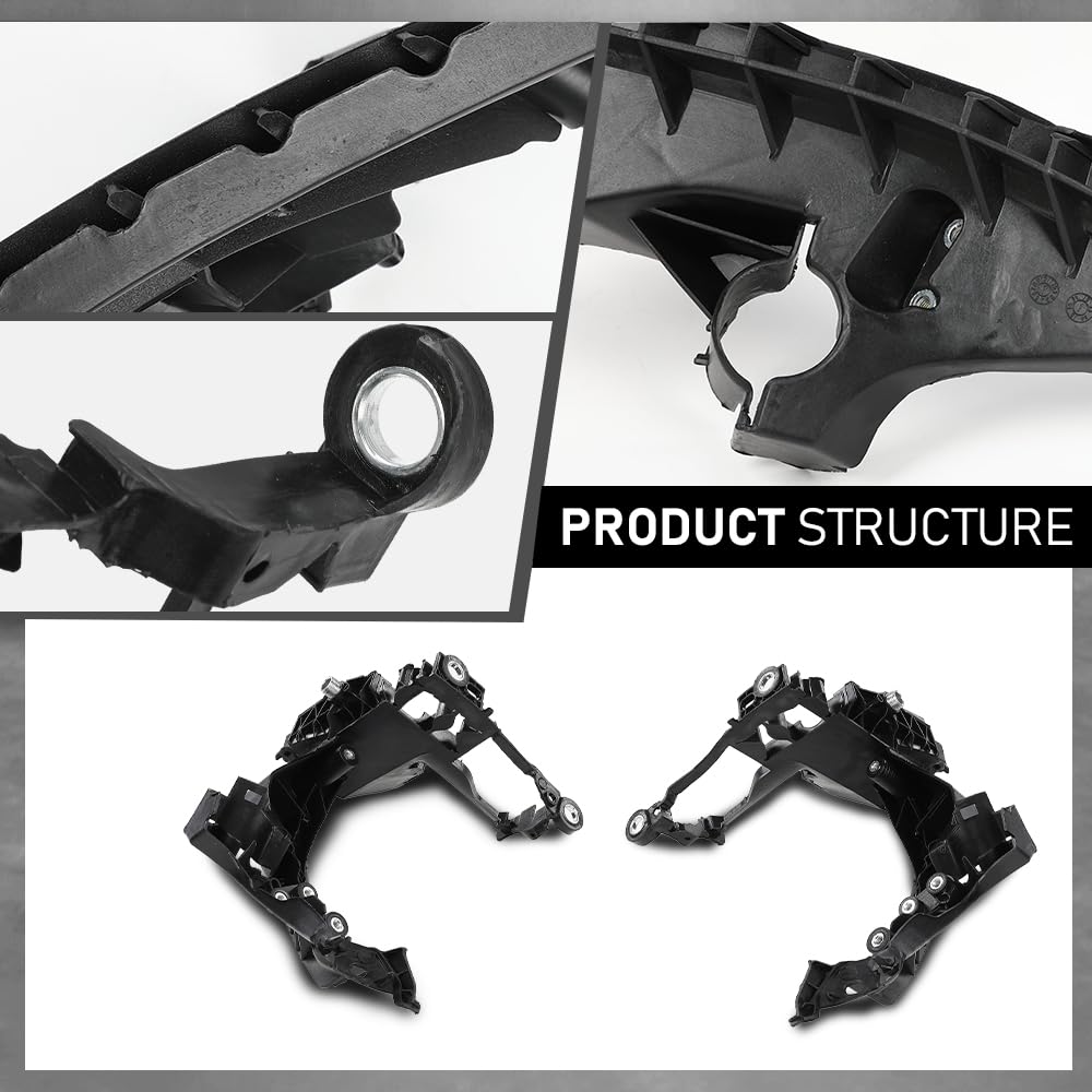 G-PLUS Headlight Mount Brackets Bases 4PCS Compatible with Audi A4 / S4 B8.5 2013-2015& Allroad Quattro 2013-2016，Compatible with Audi RS4 2013-2016 Left&Right Side 8K0805607B, 8K0805608B, 8T0941453D