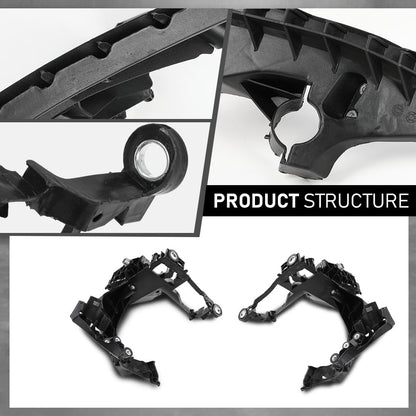 G-PLUS Headlight Mount Brackets Bases 4PCS Compatible with Audi A4 / S4 B8.5 2013-2015& Allroad Quattro 2013-2016，Compatible with Audi RS4 2013-2016 Left&Right Side 8K0805607B, 8K0805608B, 8T0941453D