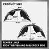 G-PLUS Pair Front Fender Liner Inner, Compatible with Ford Mustang EcoBoost GT 2018-2023 For Models Without Performance Package, LH Driver & RH Passenger 2PCS, FO1248190, FO1249190