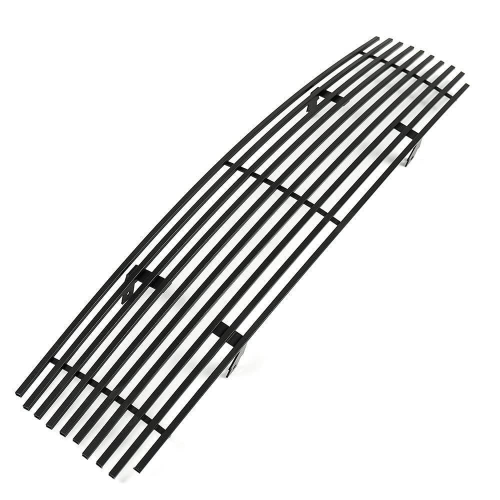 G-PLUS Front Upper Bumper Chrome Billet Grille Insert Compatible With Nissan Maxima 2009 2010 2011 2012 2013 2014 (Black)