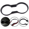 Carbon Fiber Center Console Cup Holder Trim Cover Compatible for Ford Mustang 2015-2019