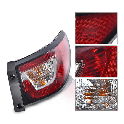 G-PLUS Tail Lights Assembly w/Bulbs Compatible with Chevy Traverse 2013 2014 2015 2016 2017 Left & Right Outer Rear Brake Lamps Luces Traseras, 84266020, Red Lens