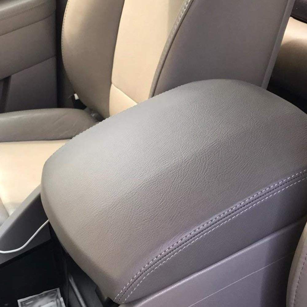 G-PLUS Leather Center Console Lid Armrest Cover Compatible with 2009-2015 Honda Pilot (Leather Skin Only) Beige Tan
