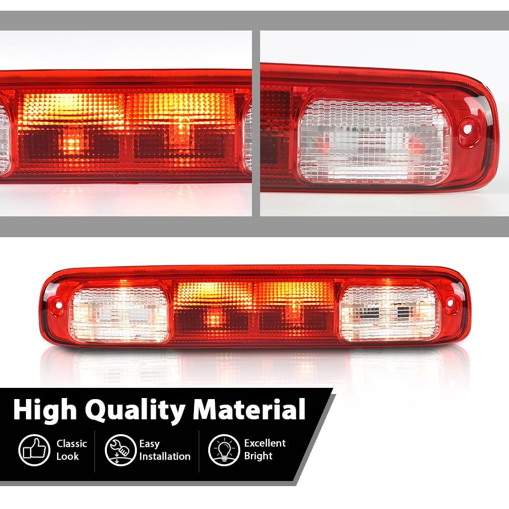 G-PLUS High Mount 3rd Brake Light w/Bulb Compatible with Chevy Silverado GMC Sierra 1500 2500 3500 & HD Models 1999-2006,Fit Chevy Silverado GMC Sierra Classic Models 2007 923-240 15884341