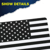 G-PLUS Rear Middle Window American Flag Decal Sticker Compatible with 2015-2021 F150/250/350 (Black),Window Glass Flag Vinyl Sticker Exterior Accessories