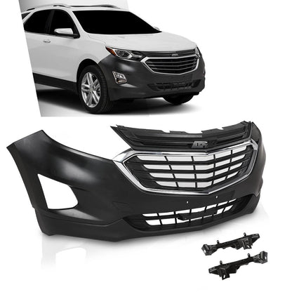 G-PLUS Front Bumper Upper Lower Grille Kit Compatible with Chevy Equinox 2018-2021