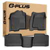 G-PLUS Floor Mats 3pcs Compatible with Chevy Silverado GMC Sierra 1500 1999-2006 & 1500 Classic 2007, Fit Silverado Sierra 2500 2001-2004, 2WD 4WD Extended Cab TPE Floor Cargo Liners