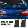 G-PLUS Spoiler Wing Stiffi Support Stabilizer Fit 2002 2003 2004 2005 2006 2007 Subaru Impreza WRX STi Black