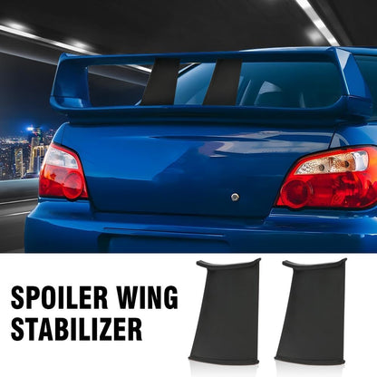 G-PLUS Spoiler Wing Stiffi Support Stabilizer Fit 2002 2003 2004 2005 2006 2007 Subaru Impreza WRX STi Black