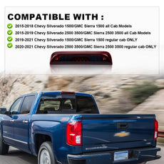 G-PLUS 3rd Brake Light for Chevy Silverado GMC Sierra 1500 2500HD 3500HD 2014-2018 LED Front View