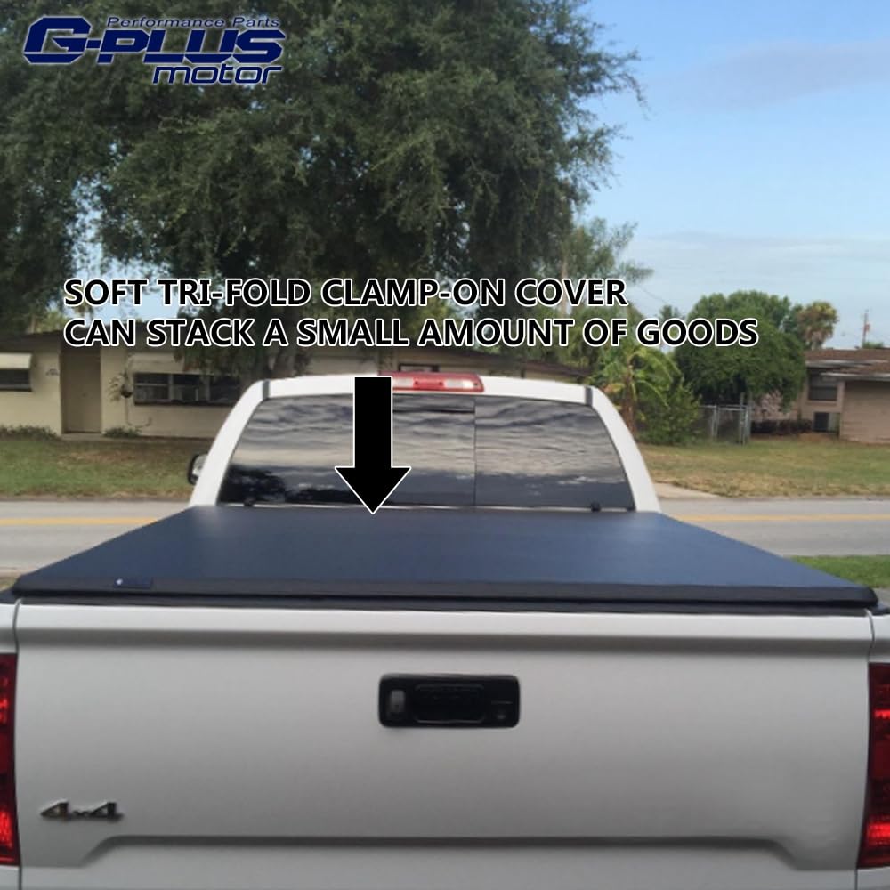 G-PLUS Soft Trifold Truck Bed Tonneau Cover Compatible with Toyota Tundra 2007-2013 5'5" Extra Short Bed