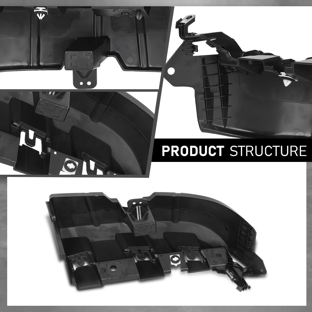 G-PLUS Bumper End Support Right Compatible with Ford Mustang 2018-2023 JR3Z17C947A, JR3Z-17C947-A Black