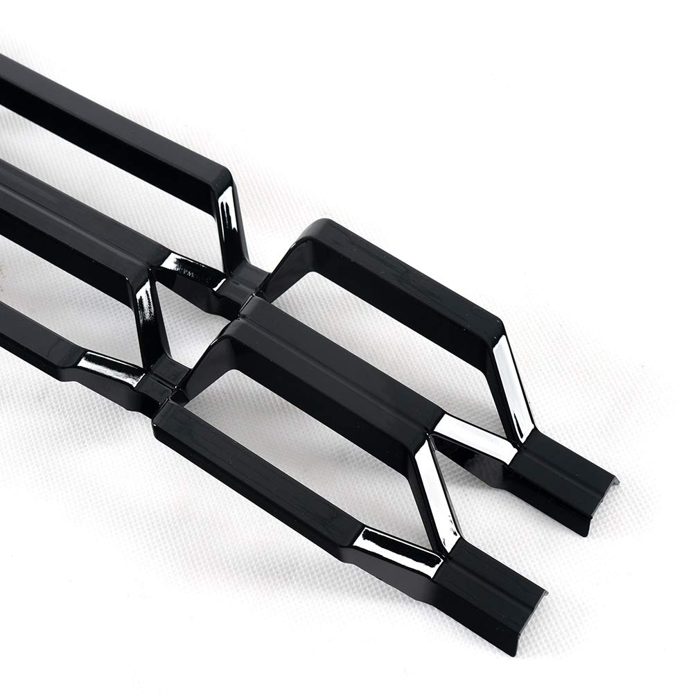 G-PLUS Front Upper Chrome Grille Insert Snap On Compatible with Chevy Silverado 1500 2016 2017 2018